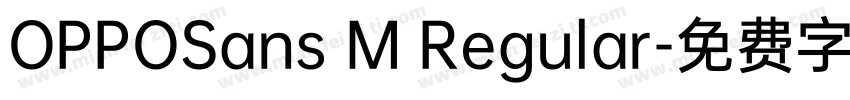 OPPOSans M Regular字体转换